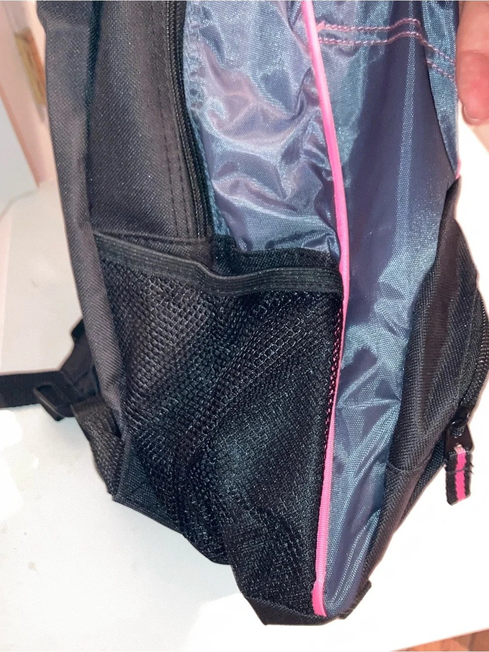 Backpack with Neon Pink Highlights